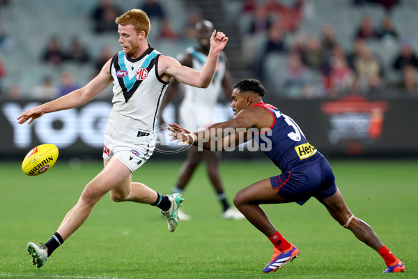 AFL 2024 Round 22 - Melbourne v Port Adelaide - A-52670463