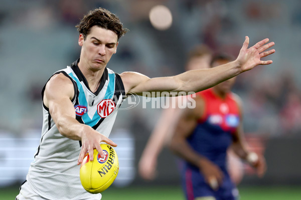 AFL 2024 Round 22 - Melbourne v Port Adelaide - A-52670486