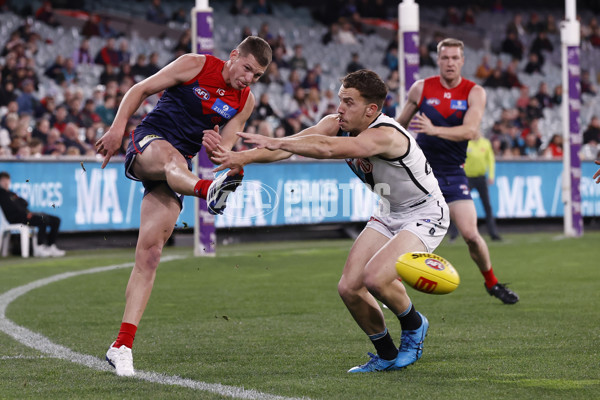 AFL 2024 Round 22 - Melbourne v Port Adelaide - A-52671918