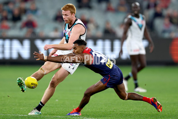 AFL 2024 Round 22 - Melbourne v Port Adelaide - A-52671923