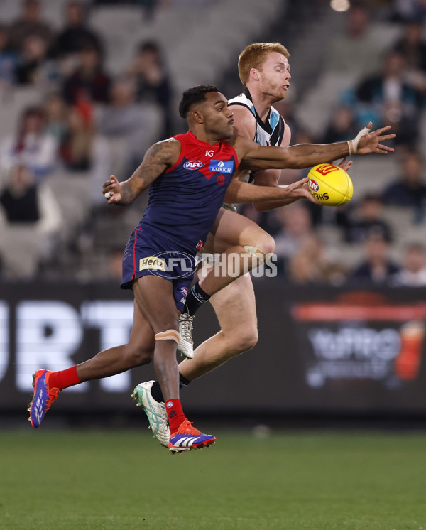 AFL 2024 Round 22 - Melbourne v Port Adelaide - A-52671984