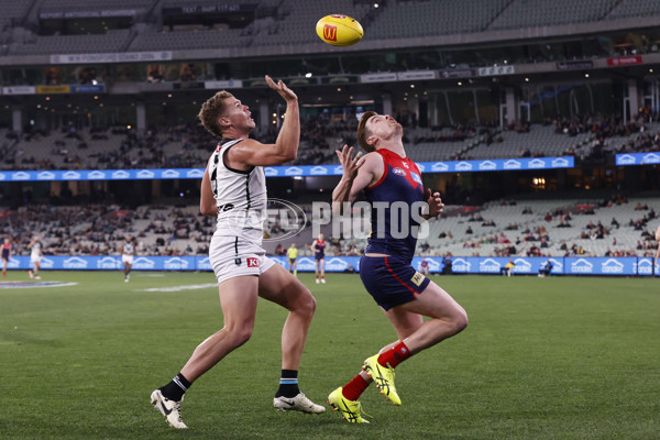 AFL 2024 Round 22 - Melbourne v Port Adelaide - A-52674795