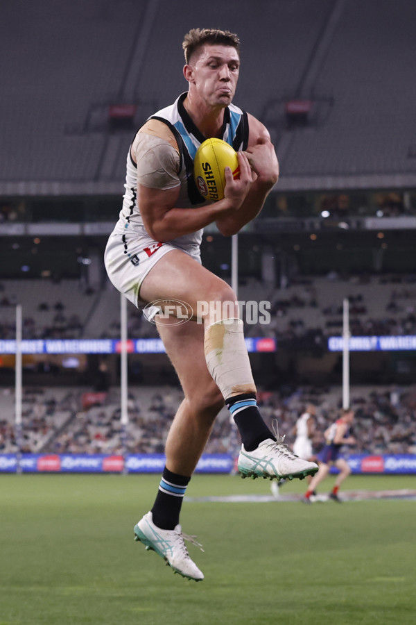 AFL 2024 Round 22 - Melbourne v Port Adelaide - A-52674801