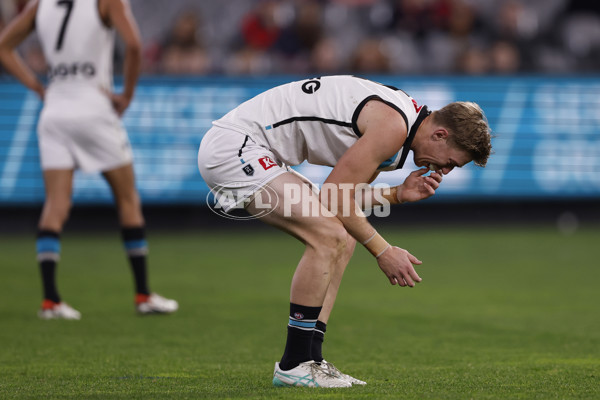 AFL 2024 Round 22 - Melbourne v Port Adelaide - A-52675549