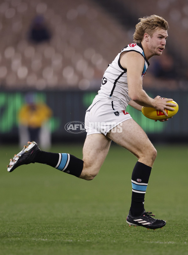 AFL 2024 Round 22 - Melbourne v Port Adelaide - A-52675565