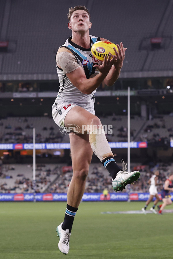 AFL 2024 Round 22 - Melbourne v Port Adelaide - A-52675568