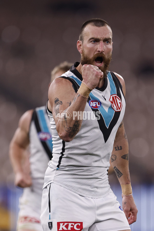 AFL 2024 Round 22 - Melbourne v Port Adelaide - A-52675630