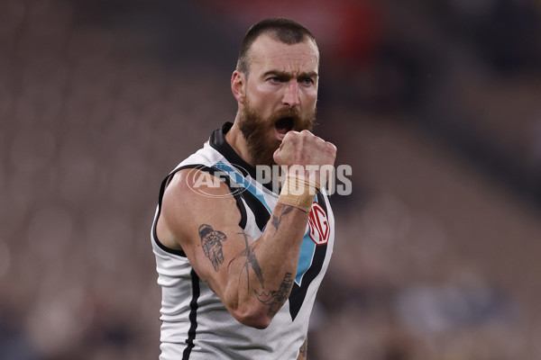 AFL 2024 Round 22 - Melbourne v Port Adelaide - A-52677483