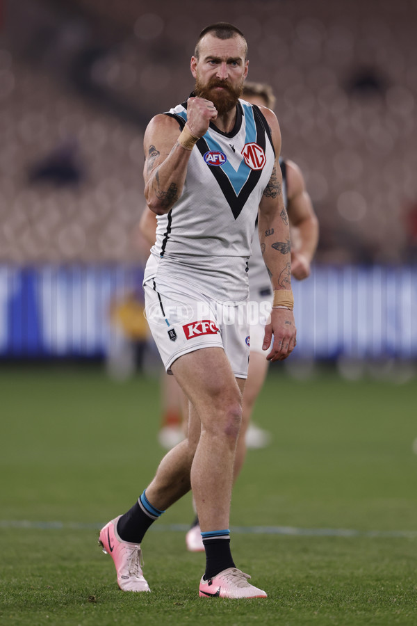 AFL 2024 Round 22 - Melbourne v Port Adelaide - A-52677485