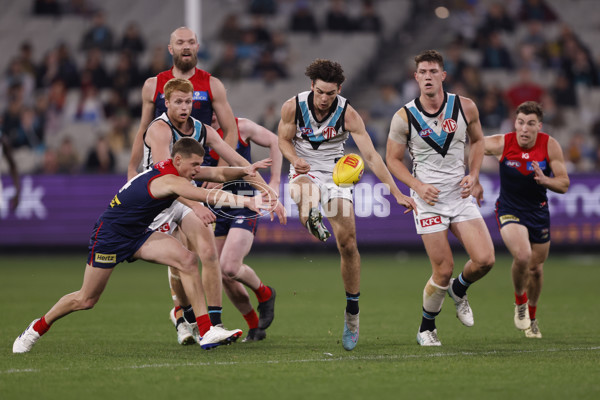 AFL 2024 Round 22 - Melbourne v Port Adelaide - A-52677501