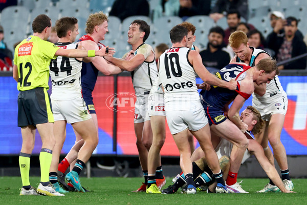 AFL 2024 Round 22 - Melbourne v Port Adelaide - A-52677513