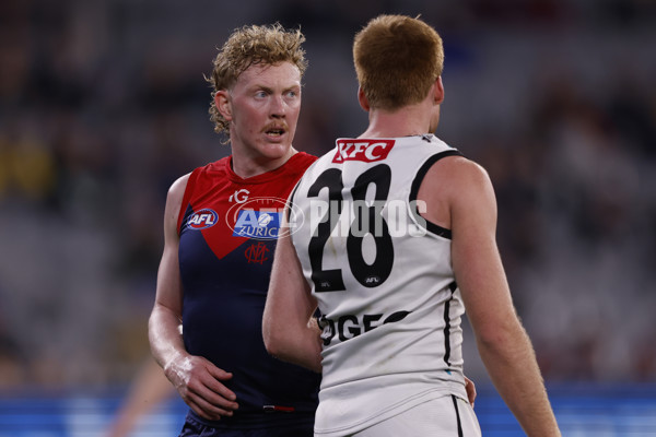 AFL 2024 Round 22 - Melbourne v Port Adelaide - A-52677521