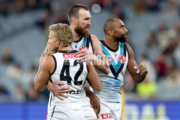 AFL 2024 Round 22 - Melbourne v Port Adelaide - A-52677536