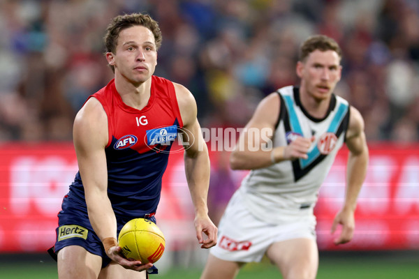 AFL 2024 Round 22 - Melbourne v Port Adelaide - A-52678169