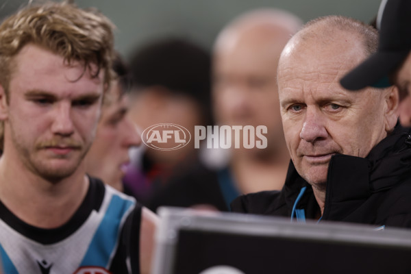 AFL 2024 Round 22 - Melbourne v Port Adelaide - A-52678218