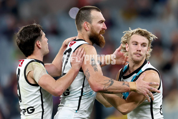 AFL 2024 Round 22 - Melbourne v Port Adelaide - A-52678230