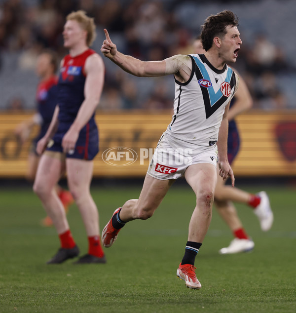 AFL 2024 Round 22 - Melbourne v Port Adelaide - A-52678257