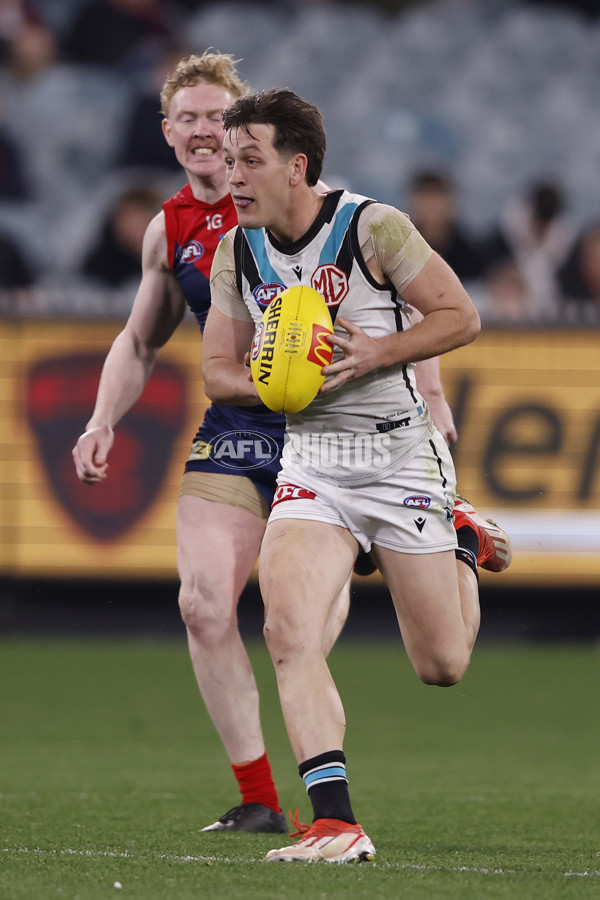 AFL 2024 Round 22 - Melbourne v Port Adelaide - A-52680394