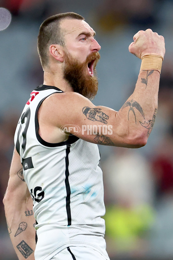 AFL 2024 Round 22 - Melbourne v Port Adelaide - A-52680402