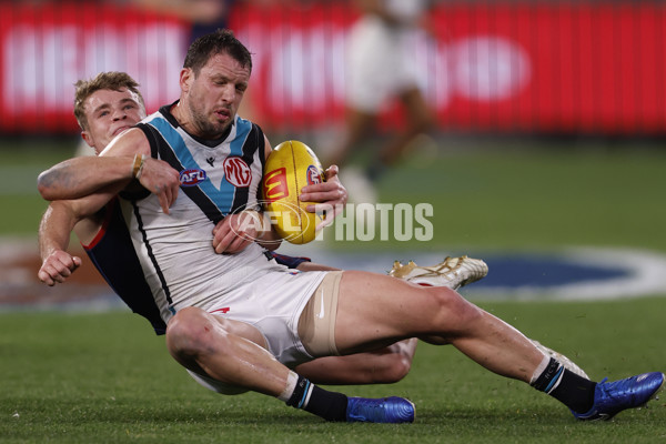 AFL 2024 Round 22 - Melbourne v Port Adelaide - A-52680432