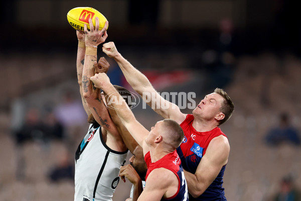 AFL 2024 Round 22 - Melbourne v Port Adelaide - A-52680699