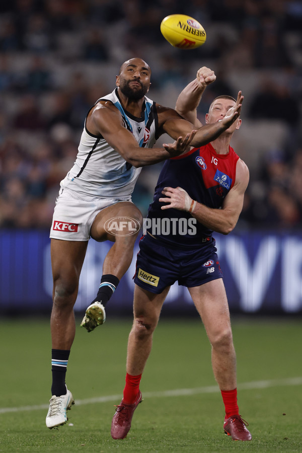 AFL 2024 Round 22 - Melbourne v Port Adelaide - A-52680735