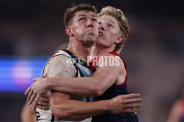 AFL 2024 Round 22 - Melbourne v Port Adelaide - A-52683235