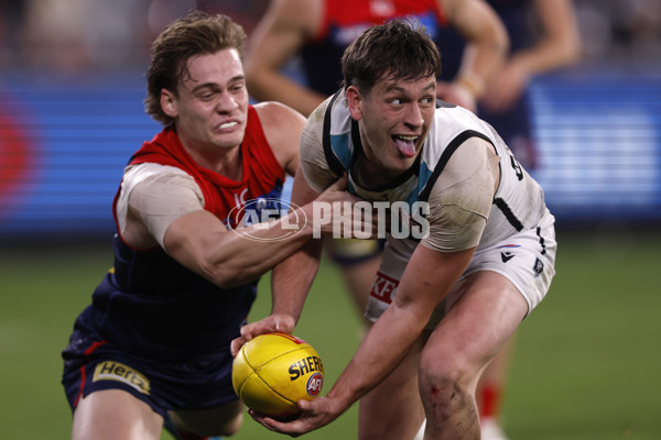 AFL 2024 Round 22 - Melbourne v Port Adelaide - A-52683236