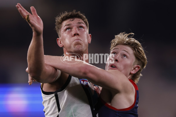 AFL 2024 Round 22 - Melbourne v Port Adelaide - A-52683327