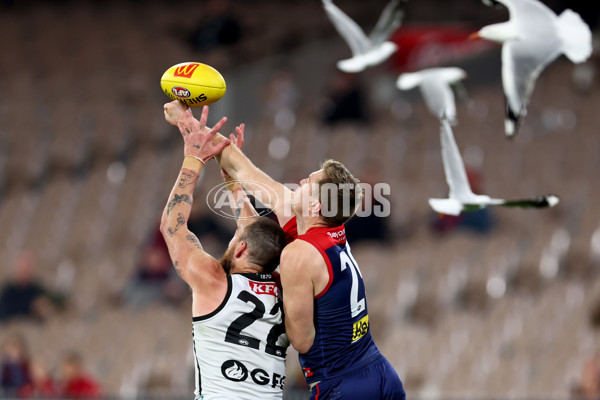 AFL 2024 Round 22 - Melbourne v Port Adelaide - A-52685659