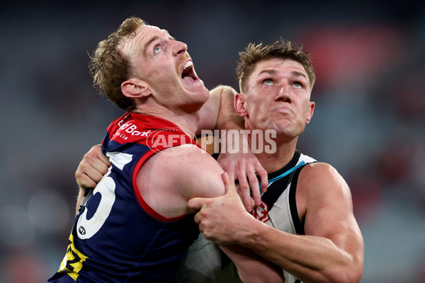 AFL 2024 Round 22 - Melbourne v Port Adelaide - A-52685664