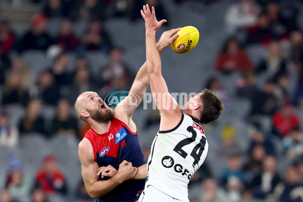 AFL 2024 Round 22 - Melbourne v Port Adelaide - A-52685715