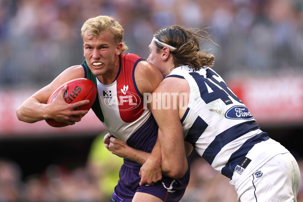 AFL 2024 Round 22 - Fremantle v Geelong - A-52685721