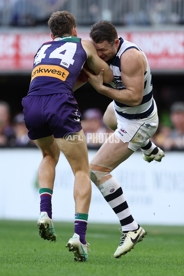 AFL 2024 Round 22 - Fremantle v Geelong - A-52686117