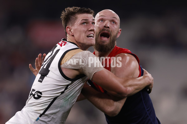 AFL 2024 Round 22 - Melbourne v Port Adelaide - A-52688200