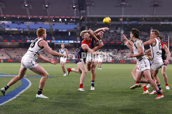 AFL 2024 Round 22 - Melbourne v Port Adelaide - A-52688992