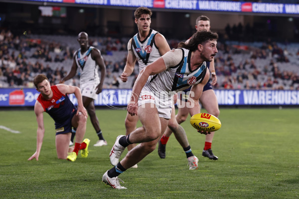 AFL 2024 Round 22 - Melbourne v Port Adelaide - A-52688993