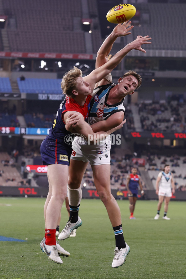 AFL 2024 Round 22 - Melbourne v Port Adelaide - A-52688994