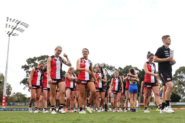 AFLW 2024 Practice Match - West Coast v St Kilda - A-53048246