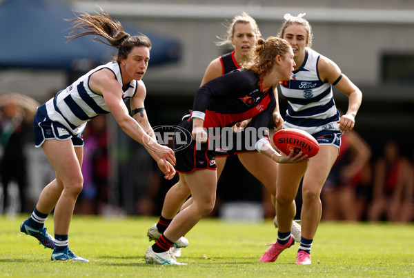 AFLW 2024 Practice Match - Essendon v Geelong - A-53058397