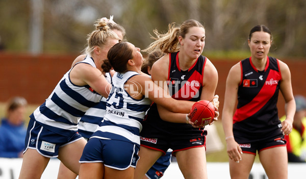 AFLW 2024 Practice Match - Essendon v Geelong - A-53061693