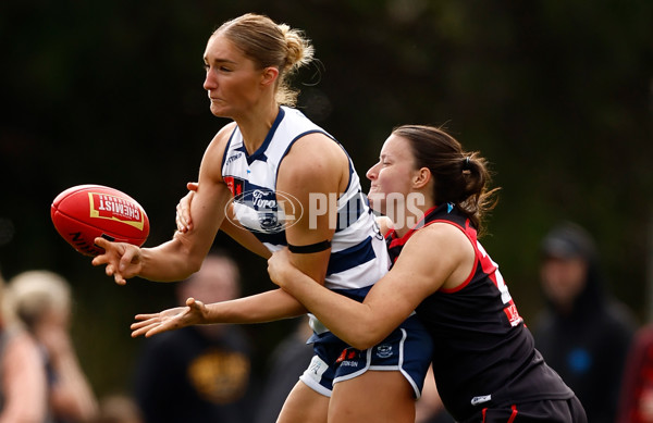 AFLW 2024 Practice Match - Essendon v Geelong - A-53063906