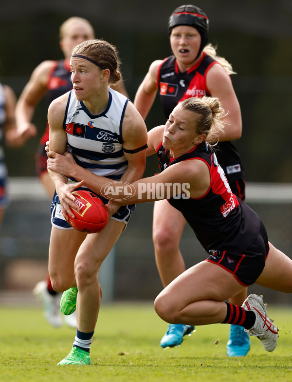 AFLW 2024 Practice Match - Essendon v Geelong - A-53063940