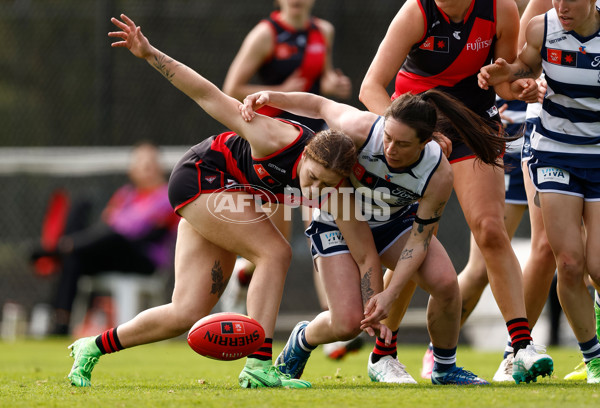 AFLW 2024 Practice Match - Essendon v Geelong - A-53063970