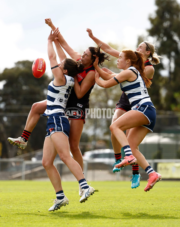 AFLW 2024 Practice Match - Essendon v Geelong - A-53064194