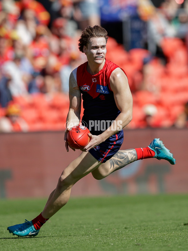 AFL 2024 Round 23 - Gold Coast v Melbourne - A-53064195