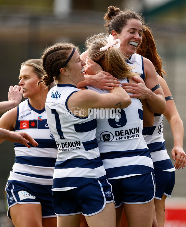 AFLW 2024 Practice Match - Essendon v Geelong - A-53064218