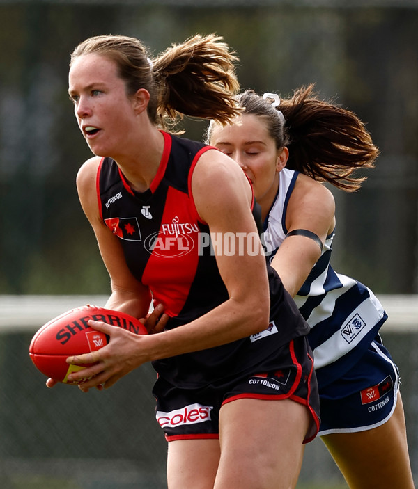 AFLW 2024 Practice Match - Essendon v Geelong - A-53064231