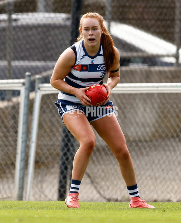 AFLW 2024 Practice Match - Essendon v Geelong - A-53064251