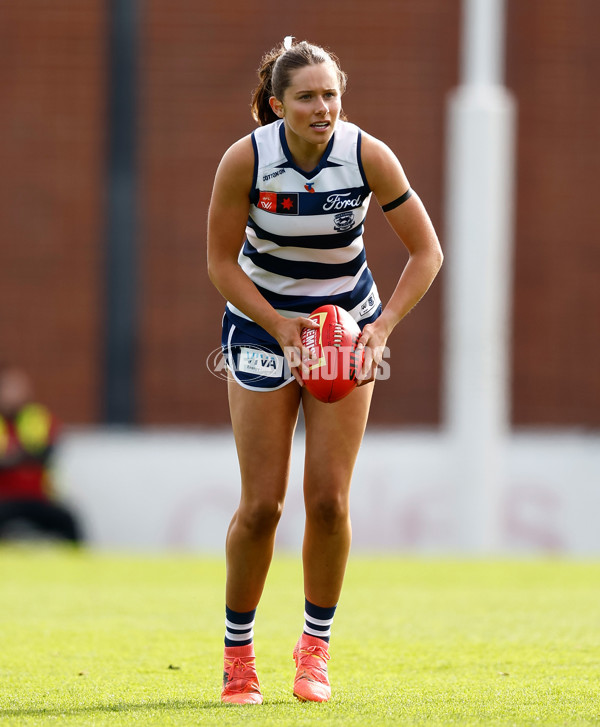 AFLW 2024 Practice Match - Essendon v Geelong - A-53064268